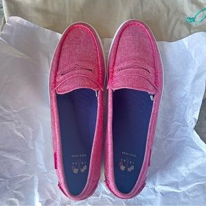 Cole Hann Nantucket Canvas Loafer ( Red)